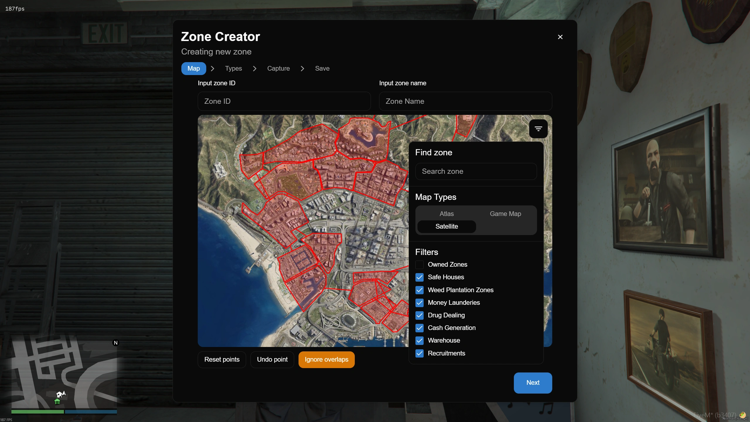 Electus Gangs: Manage Zones