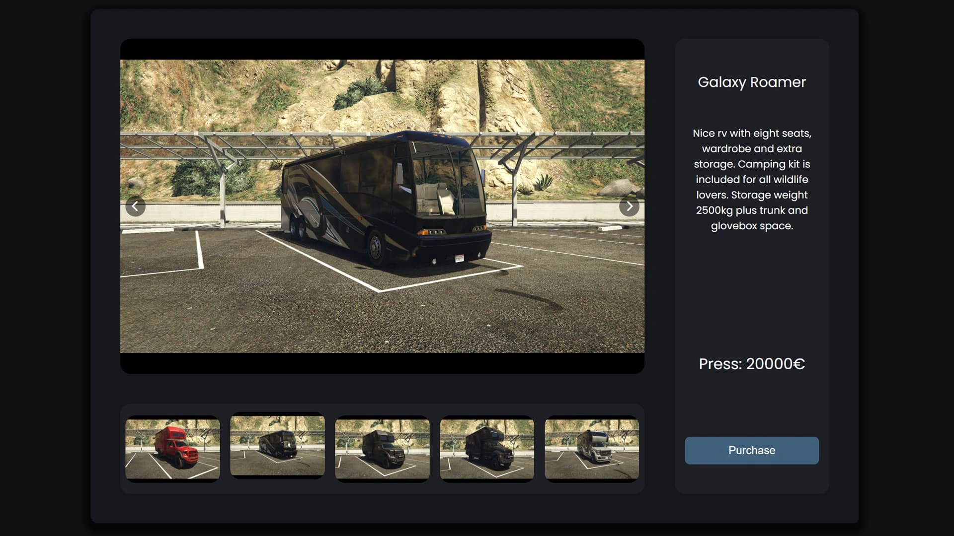 Electus Motorhome: Motorhome Shop